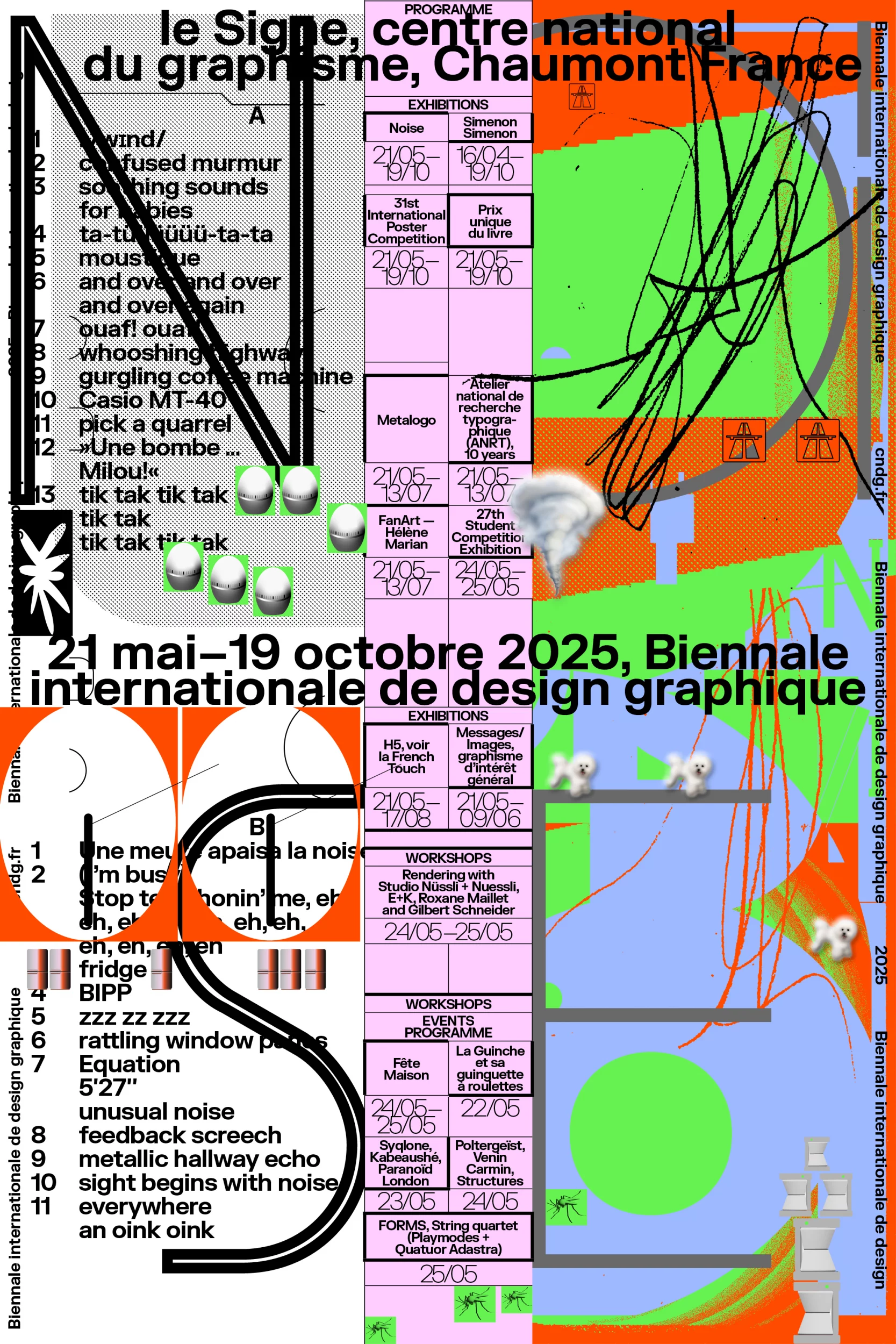 Affiche 5ᵉ Biennale internationale de design graphique de Chaumont