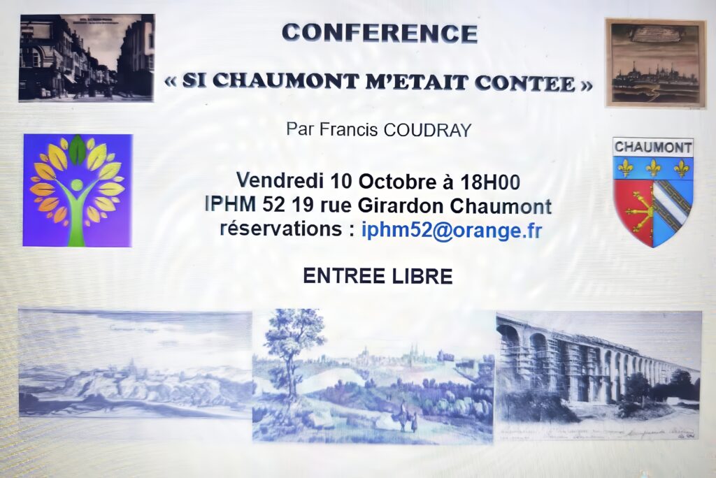 affiche conférence si chaumont m'était contée
